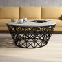 Hanah Home Stil Metal Ferforje - Crema y Negro